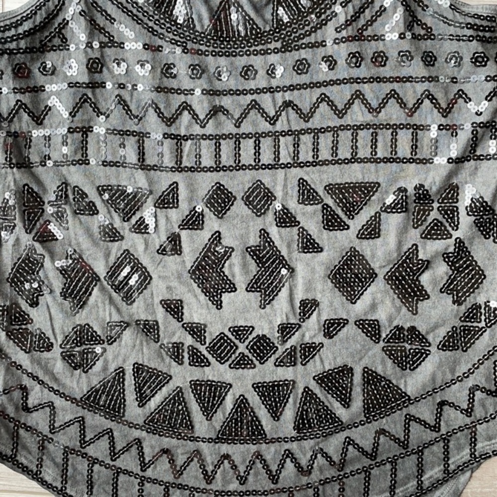 Express Gray Sequence Tank Top - Picture 3 of 5